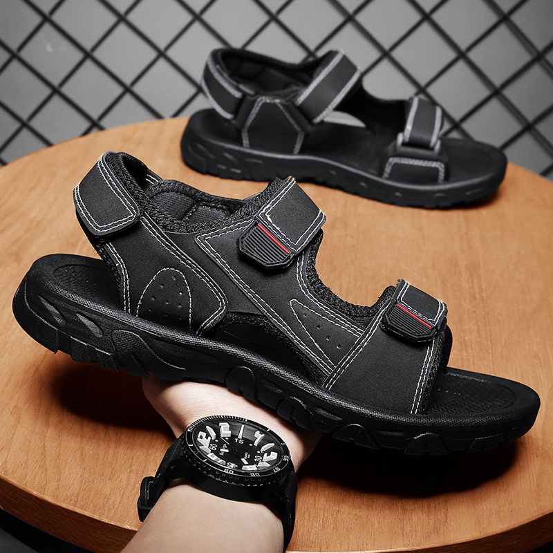 Giày Sandal Thể Thao Siêu Nhẹ Chống Trượt Cỡ Lớn 39-47 Cho Nam