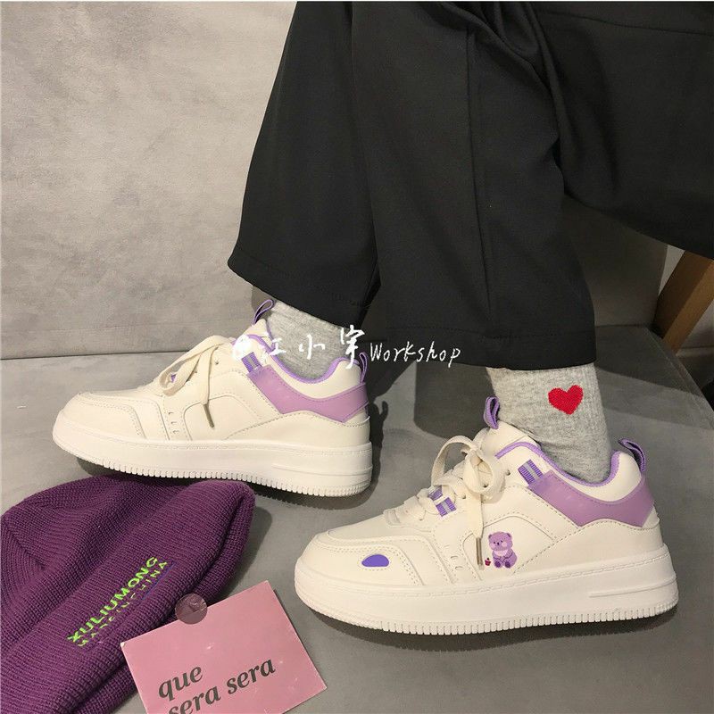 [ORDER] Giày sneaker nữ màu tím dễ thương mẫu mới 2021