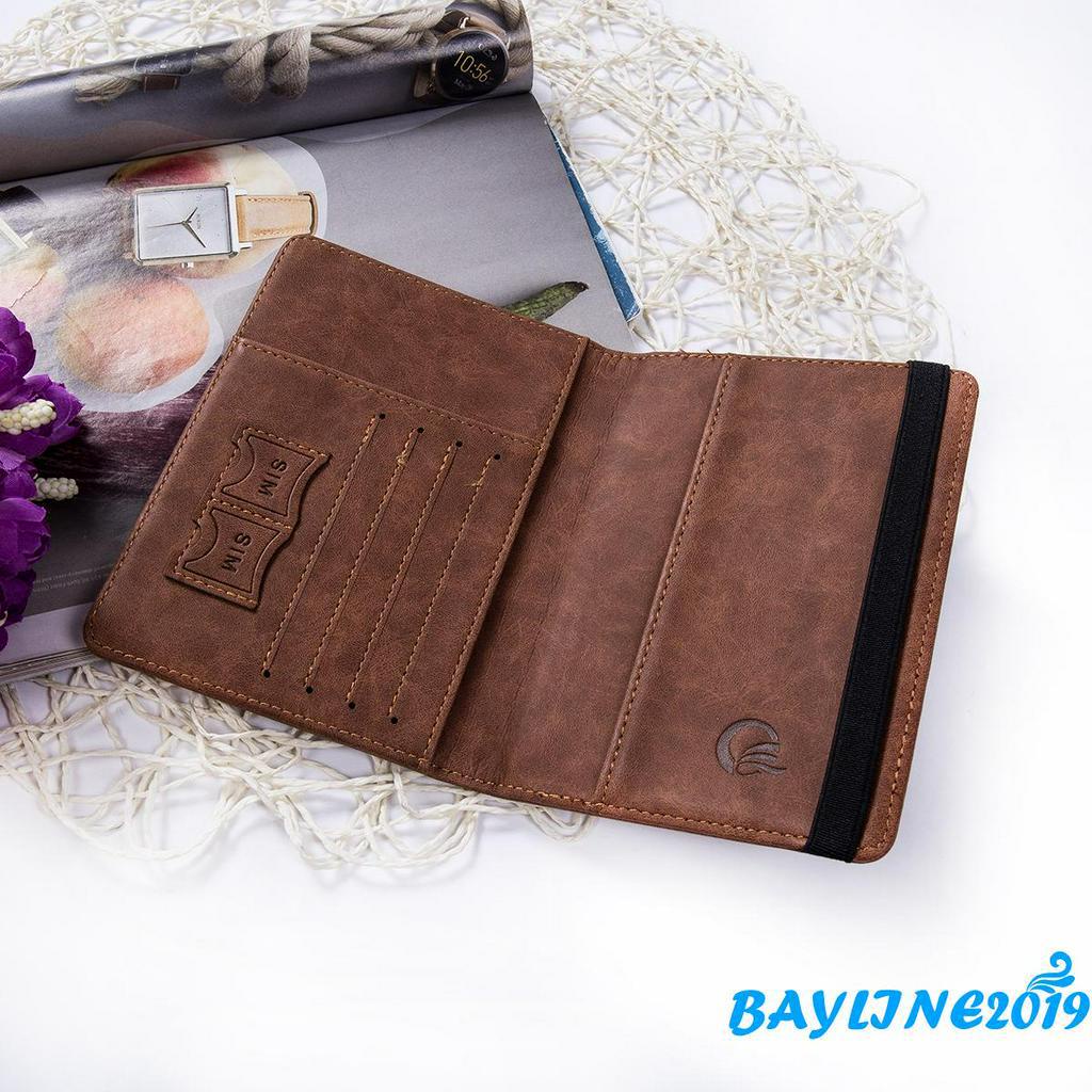 Ví Da Đa Năng Màu Trơn Thời Trang