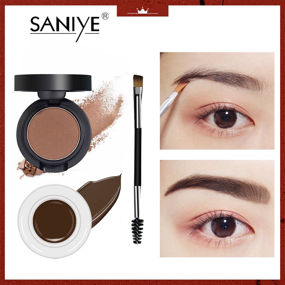 Gel kẻ lông mày 2 trong 1 chống nước không phai màu kèm cọ tiện dụng | BigBuy360 - bigbuy360.vn