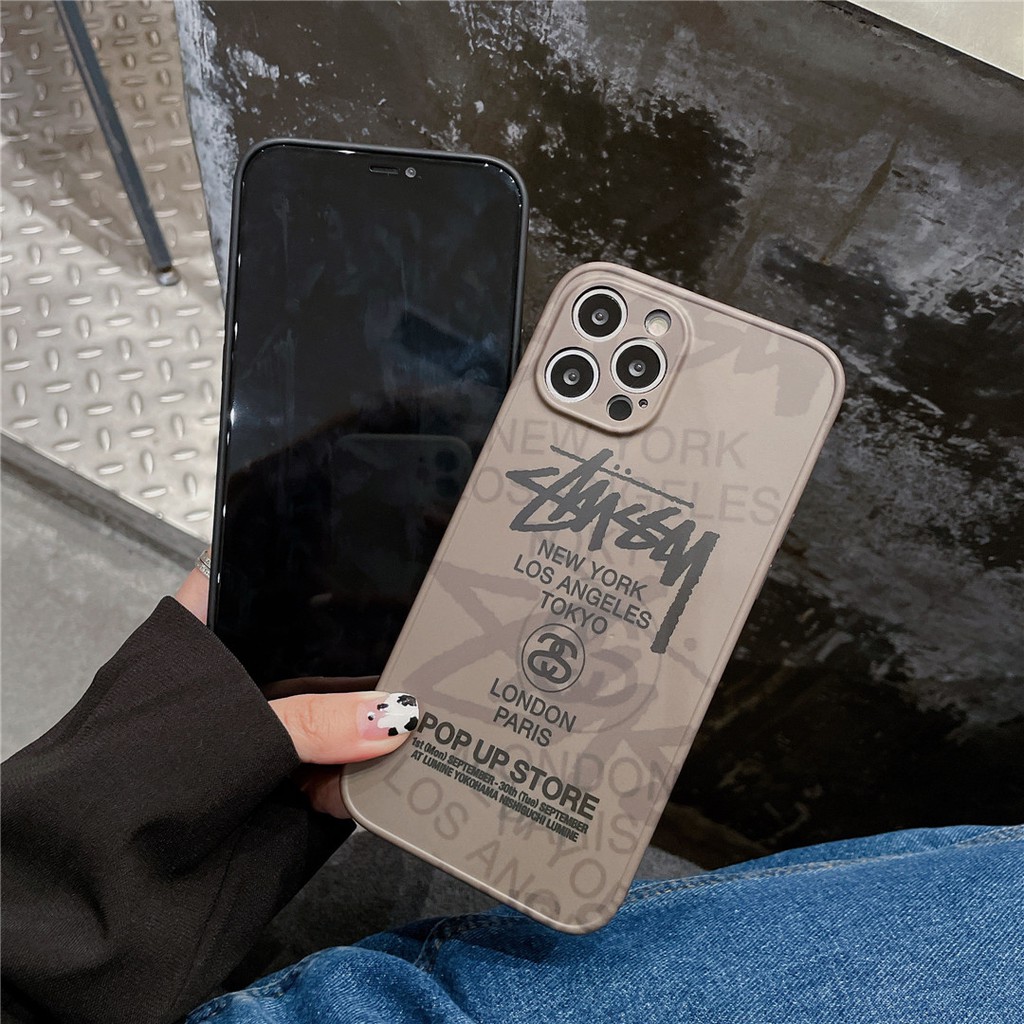 Ốp Điện Thoại Nhựa Mềm Họa Tiết Stussy Cá Tính Cho iPhone14 13 12 mini 11 PRO MAX 6 / 6s 7 / 8plus SE2 X / XS XR XSMAX #Hg4197