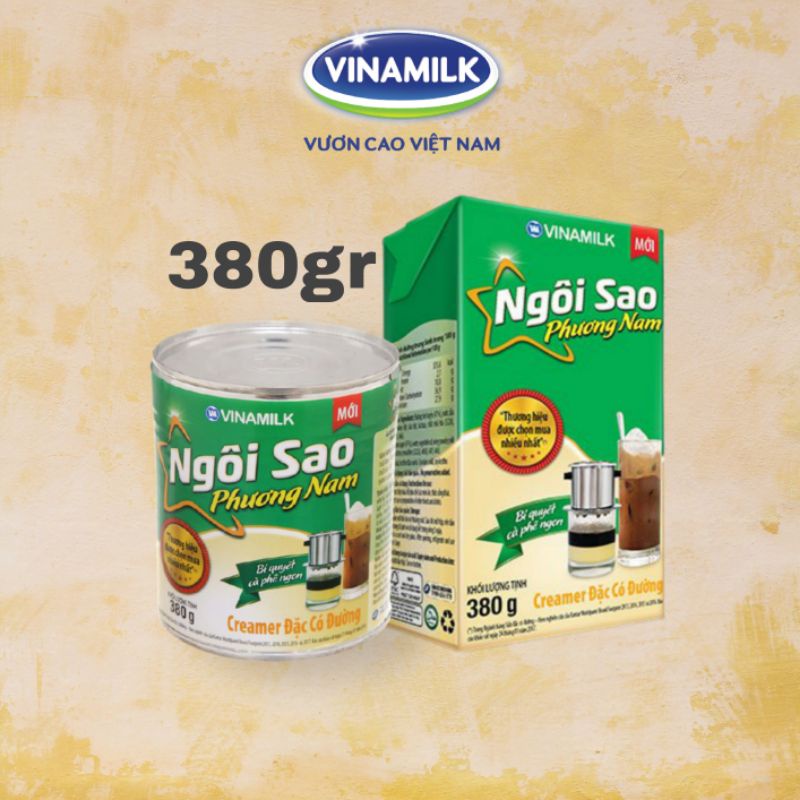 Sữa đặc ngôi sao phương nam hộp giấy 1284gr và 380gr