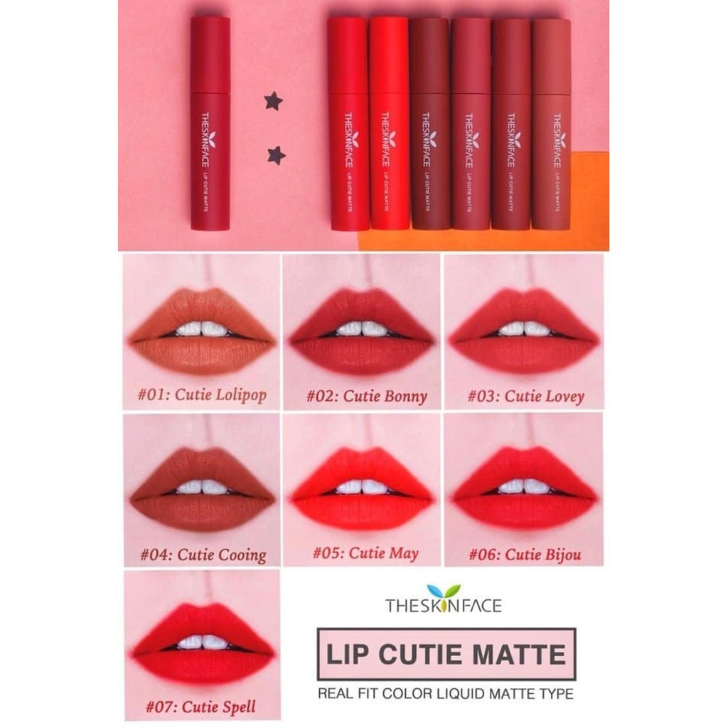 Son Kem The Skin Face Lip Cutie Matte 5g