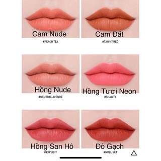 [Auth] SON KEM LÌ 3CE SOFT LIP LACQUER 2018