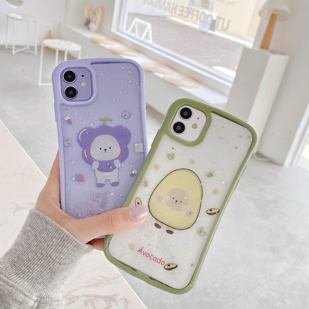 Ốp lưng iphone - Ốp iphone Kim tuyến Cong 6/6s/6plus/6splus/ 7plus/ 8plus / x /xs /xs max /11 /11 promax Dino Case