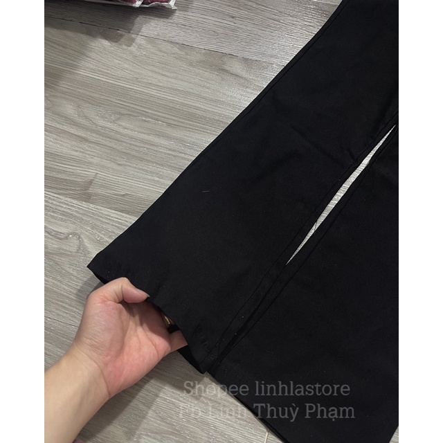 QUẦN ỐNG LOE TÔN DÁNG CO GIÃN  QUẦN ỐNG LOE PHONG CÁCH HÀN QUỐC