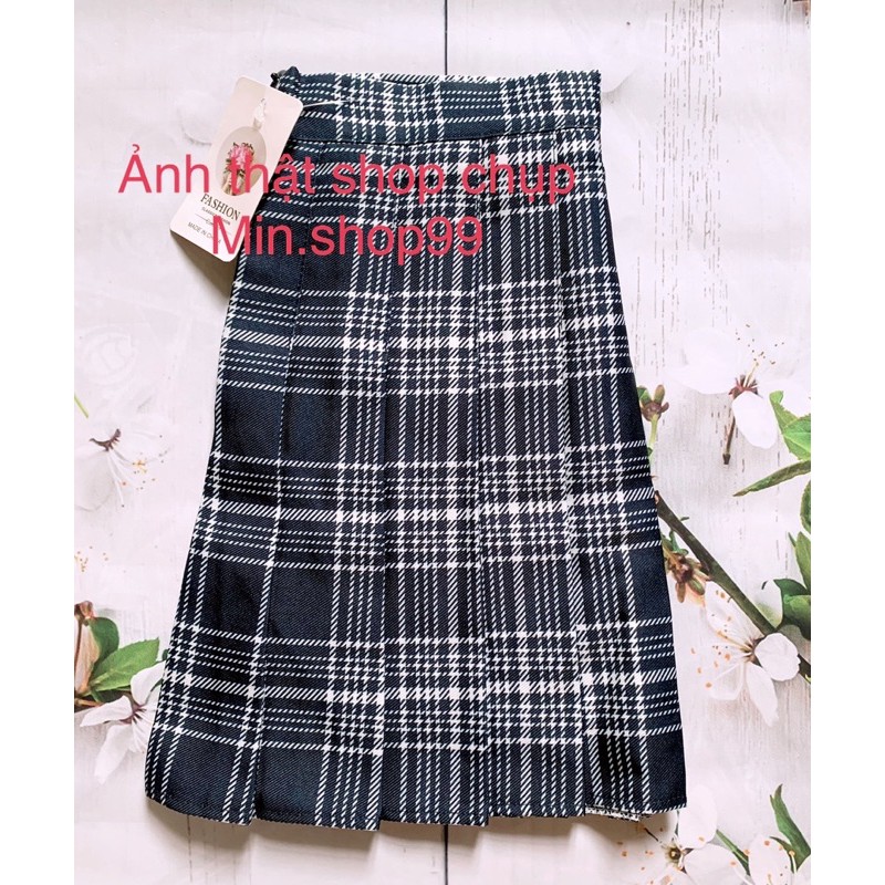 Chân váy kẻ Caro Tenis xếp ly Quảng Châu | BigBuy360 - bigbuy360.vn