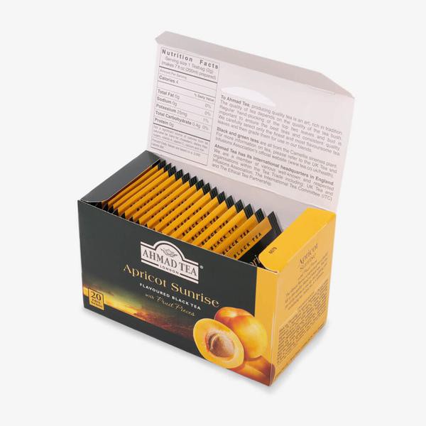 Trà Mơ vàng Ahmad - Ahmad Apricot Sunrise 40g/20bags (túi lọc có bao thiếc - 20 túi/hộp)