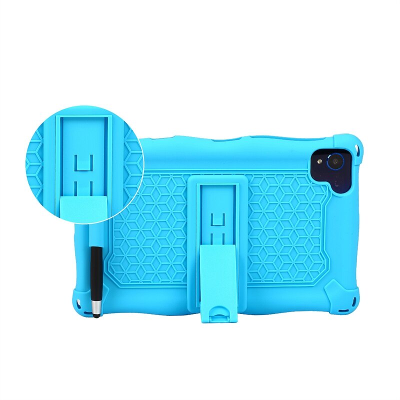 Ốp máy tính bảng silicon có giá đỡ và dây đeo dành cho Samsung Galaxy Tab A7 Lite 2021 8.7 Inch T220 T225