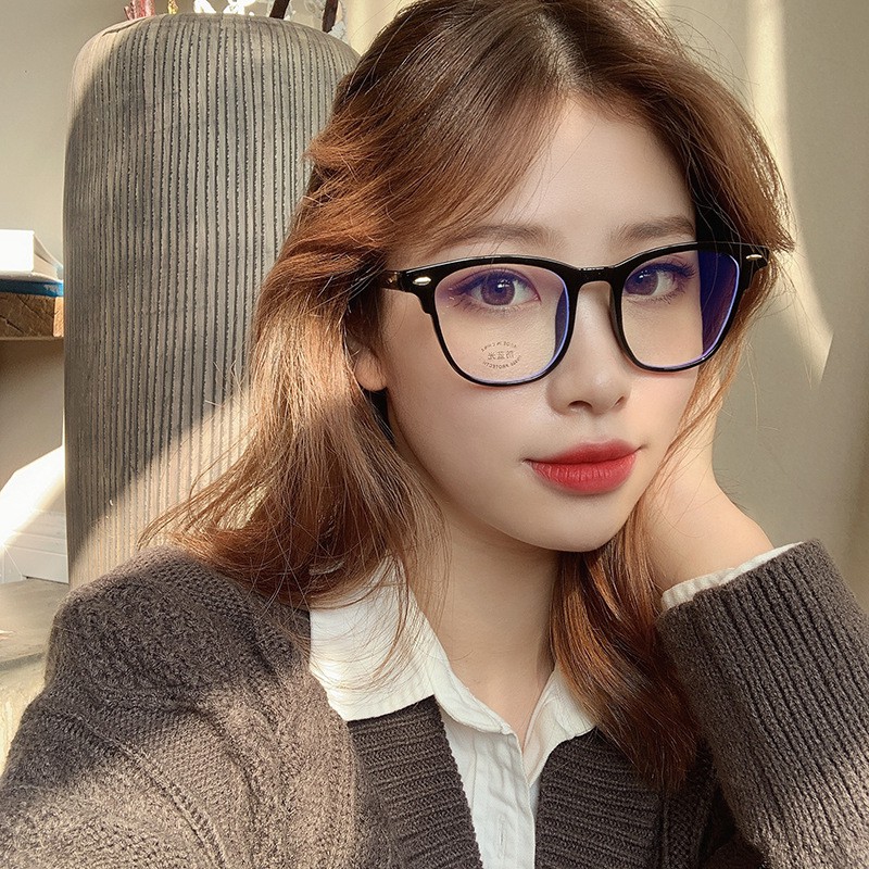 Kính nữ không độ phong cách Hàn Quốc chống tia UV đẹp thời trang cao cấp Hottrend ABICA 012 | BigBuy360 - bigbuy360.vn