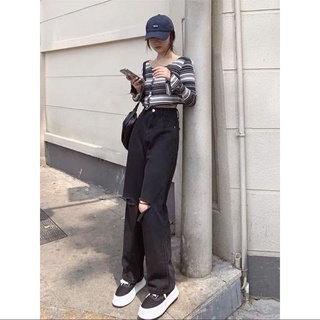 Quần jeans dài suông rộng cá tính 😎