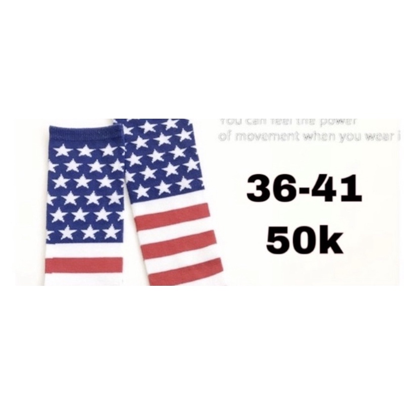 Vớ tất cao cổ hình lá cờ🇺🇸🇺🇸🇺🇸