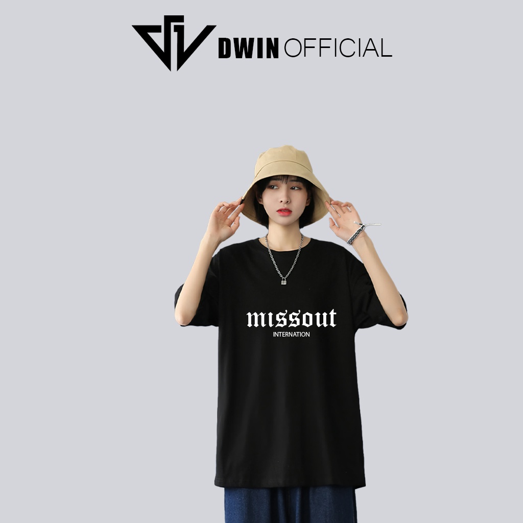 Áo thun unisex missout thời trang DWin basic tee phông trơn nam nữ tay lỡ oversize form rộng