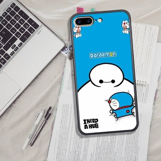 Ốp lưng iphone 6 plus/7 plus/8 plus in hình chú mèo máy doremon.