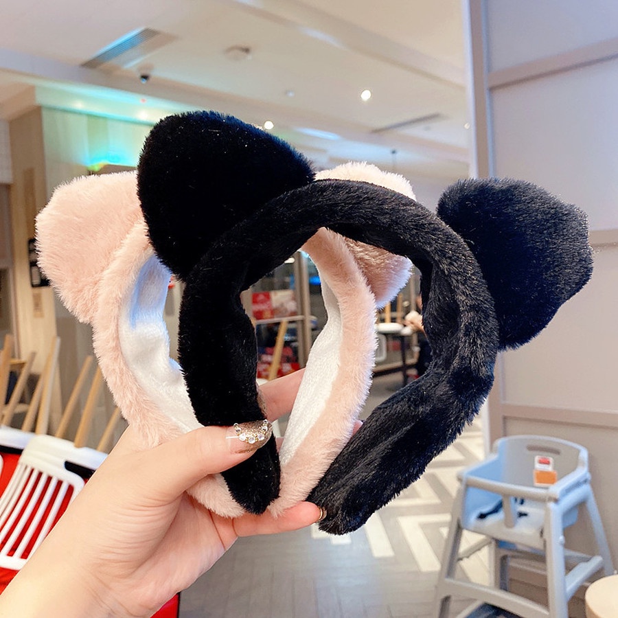 Cài tóc tai mèo bằng lông nhung dễ thương xinh xắn cho nữ