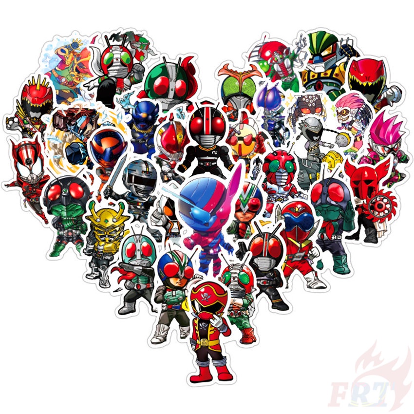 Bộ 100 Cái / Bộ ❉ Hình Dán Người Lái Mặt Nạ ❉ Miếng Dán Hình Kamen Rider Thời Trang Chống Thấm Nước