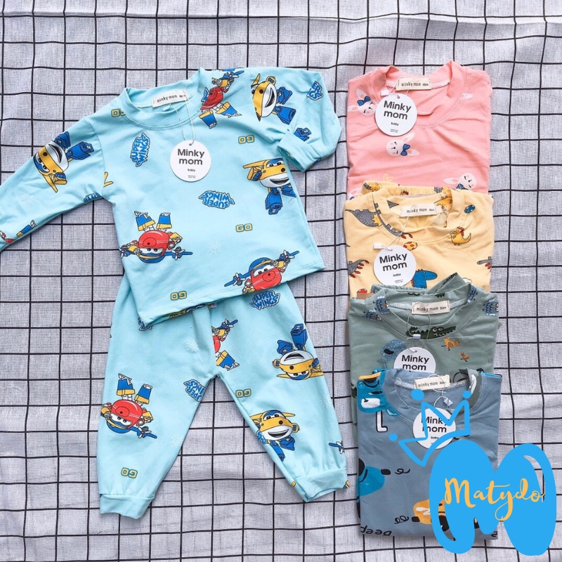 Bộ quần áo trẻ em MATYDO bộ dài tay cotton mềm mại cho bé giá rẻ