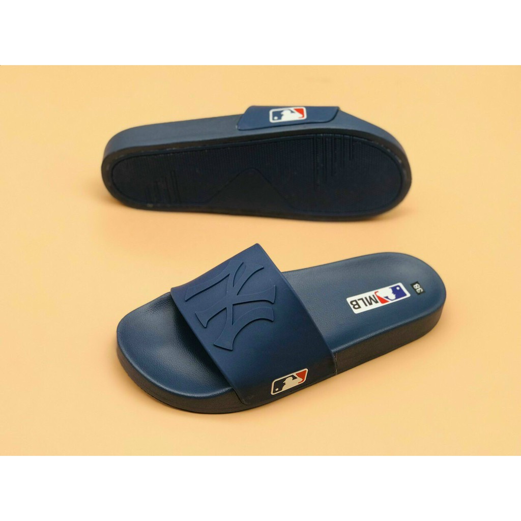 Dép MLB NY quai ngang, Dép  MLB  full box, tặng kèm quà
