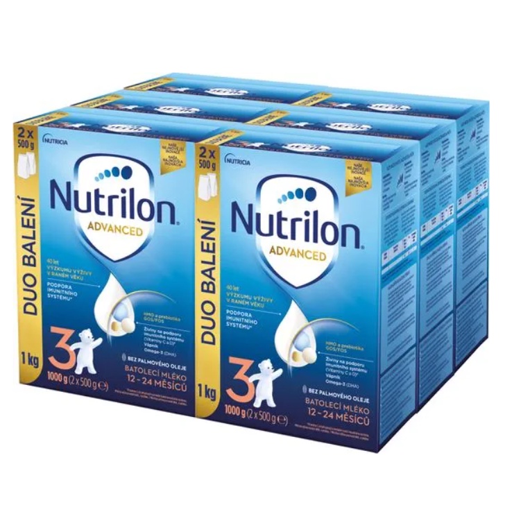 Sữa Nutrilon Séc số 1,2,3,4,5 tăng chiều cao phát triển trí não cho bé, 1000g