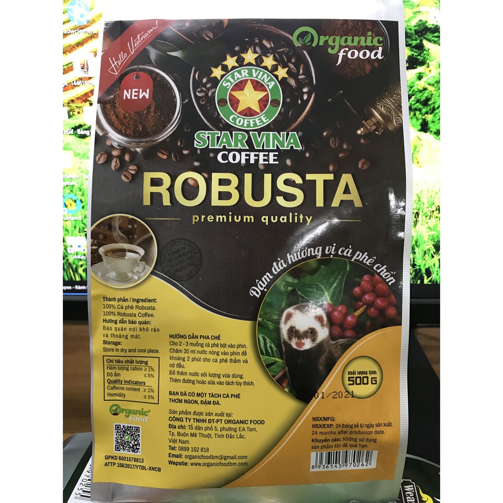 Cà phê Robusta Hạt Rang Xay Mộc Nguyên Chất - Pha Phin, Pha Máy | BigBuy360 - bigbuy360.vn