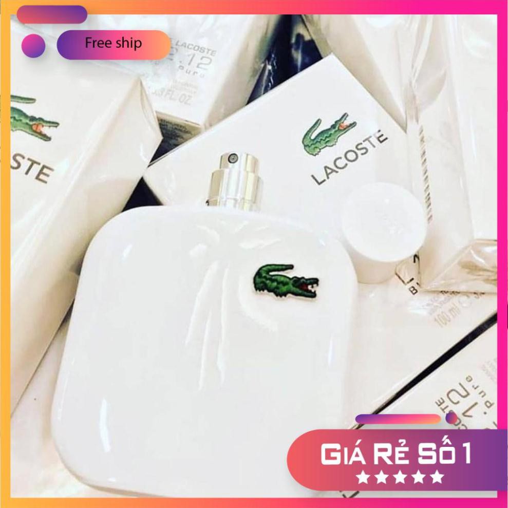 Nước hoa Lacoste L.12.12 Blanc Pure ( Lacoste trắng ) 100ml Full Seal ⚜️Hàng Authentic⚜️