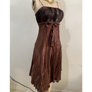 ĐẦM DÂY LỤA PHỐI REN THAnh LÝ SIZE M