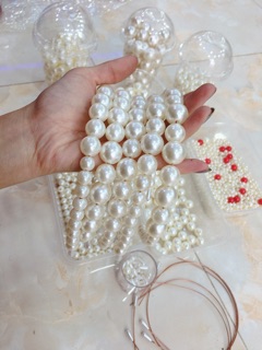 Cài Tóc đính Ngọc Trai giả
