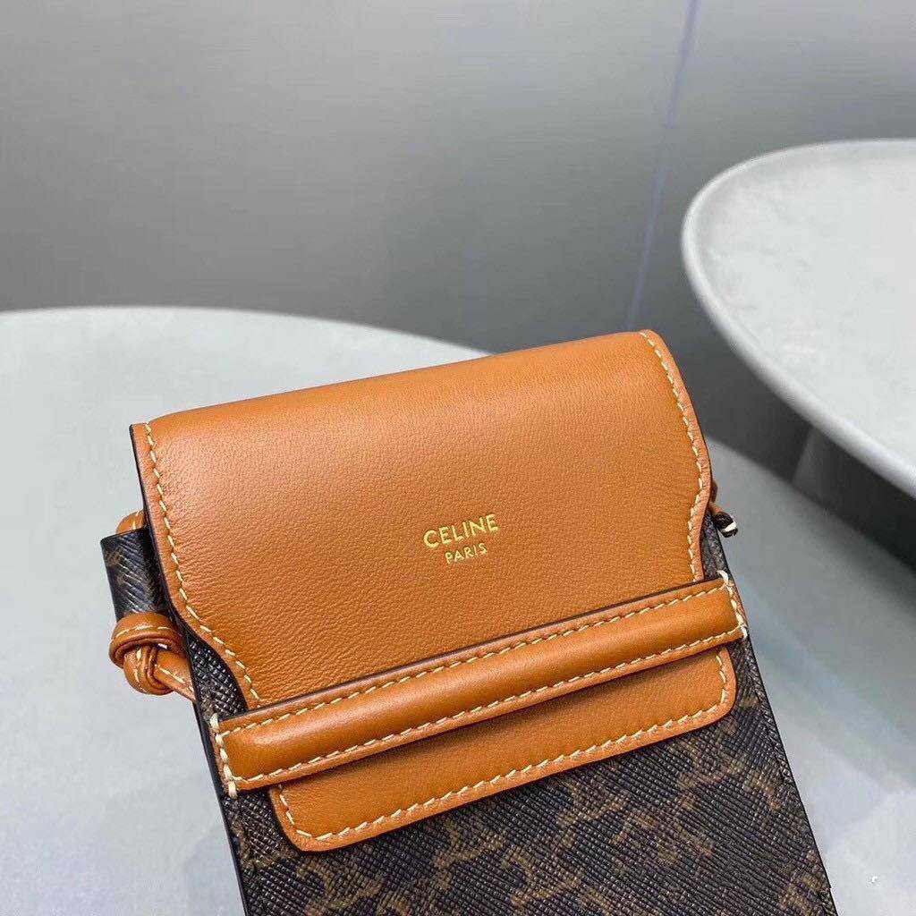 Túi đựng điện thoại C3line triomphe canvas phone pouch fw20