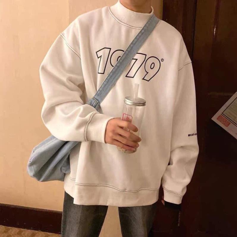 [XẢ KHO] Áo Nỉ Sweater Dài Tay 1979 Unisex Dưới 70kg( Ảnh Thật-Hàng Sẵn)