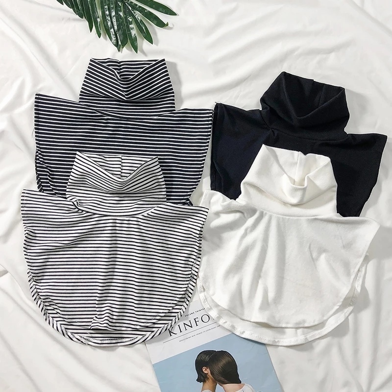 Cổ Áo Sơ Mi Giả Họa Tiết Kẻ Sọc Phong Cách Cổ Điển Thời Trang Cho Nữ