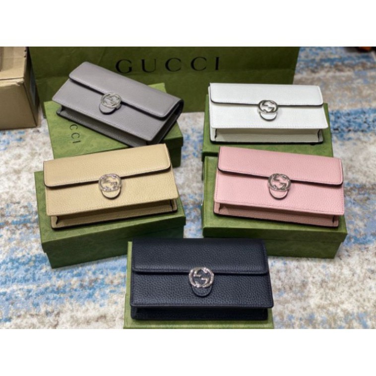 Túi xách nữ G C woc trắng da thật 5 màu -size 19cm fullbox hãng