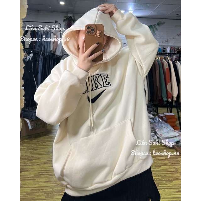 Áo hoodie thêu Ni.ke hai lớp | BigBuy360 - bigbuy360.vn