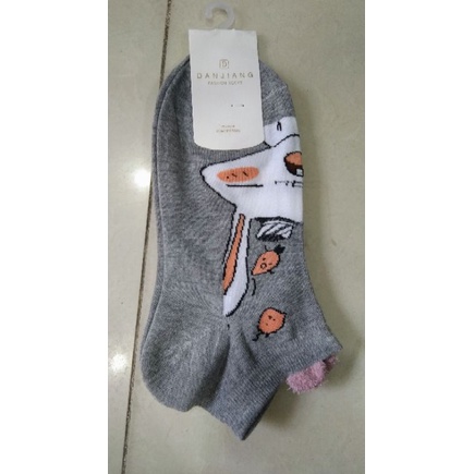 Vớ in hình gấu và thỏ có tai 22-25cm