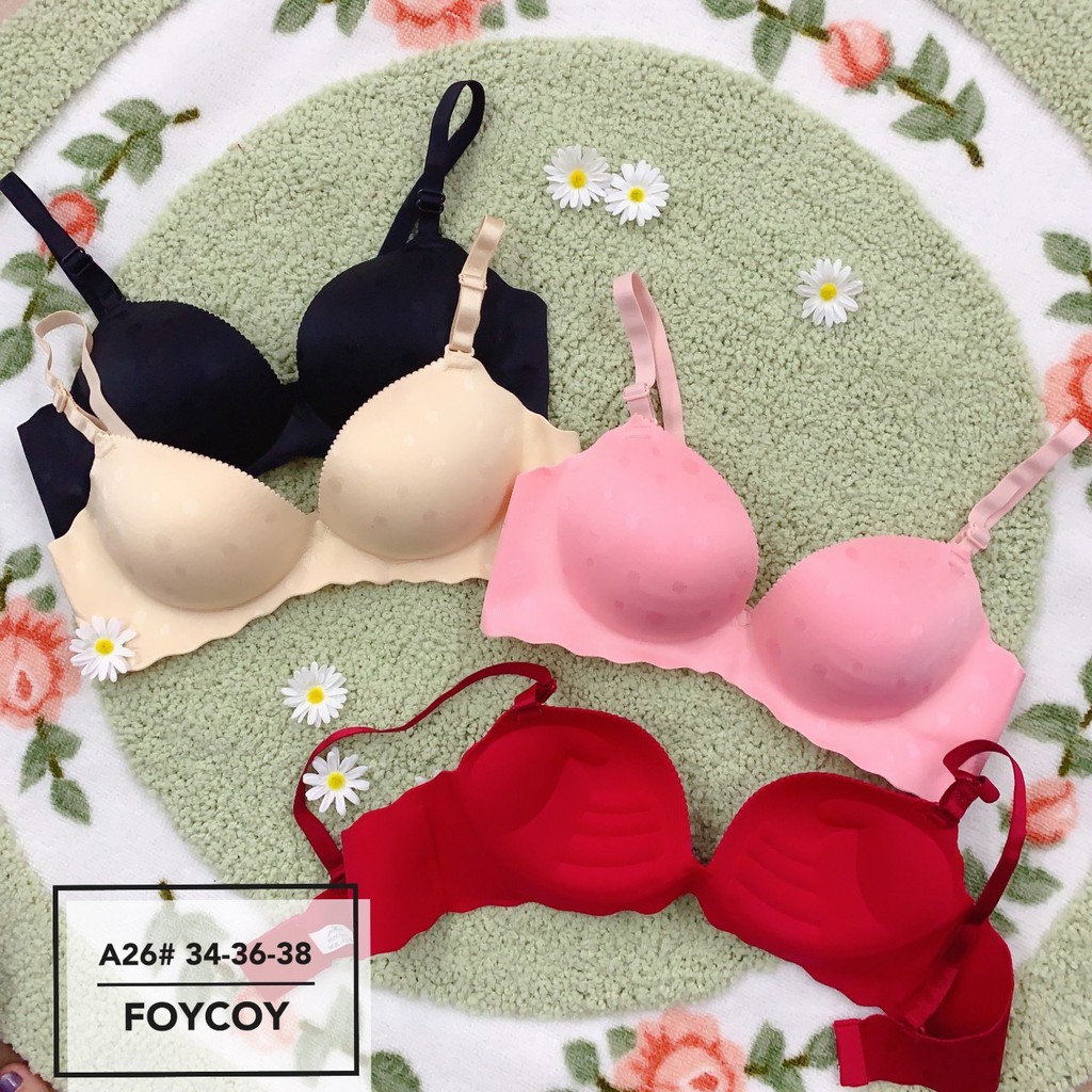 Sale OFF 60%: Áo ngực su gấm không gọng( QC01) thông hơi đệm vừa 2 -2,5 cm cao cấp | BigBuy360 - bigbuy360.vn