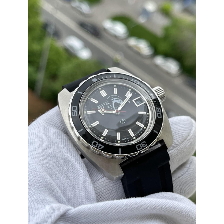 Đồng hồ Nga Vostok Amphibia 170600. Đồng hồ nam Vostok máy cơ tự động Automatic, size mặt 42, chống nước tốt 20 ATM