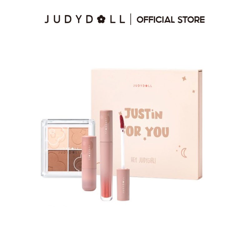 [Mã FMCGM100 - 10% đơn 500K] Bộ son môi + bảng phấn mắt Judydoll trang điểm tiện dụng | BigBuy360 - bigbuy360.vn