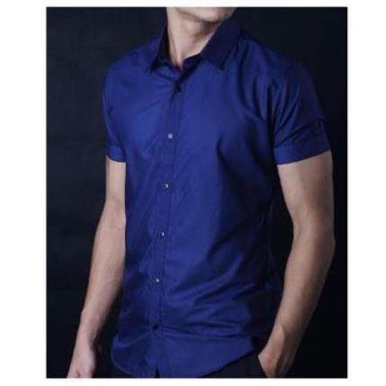 Áo sơ mi nam trơn, cộc tay, vải mềm mại, không nhăn, thấm hút mồ hôi tốt, dáng chuẩn, năng động, trẻ trung | BigBuy360 - bigbuy360.vn