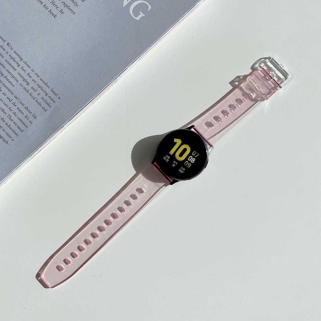 Dây Đeo 20Mm 22Mm Cho Đồng Hồ Thông Minh Samsung Galaxy Watch Active 2 Màu 40 44Mm