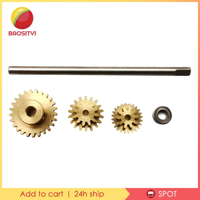 Bộ 3 Bánh Răng Hợp Kim 1 / 10 19T 24T 26T Cho WPL D12 RC DIY