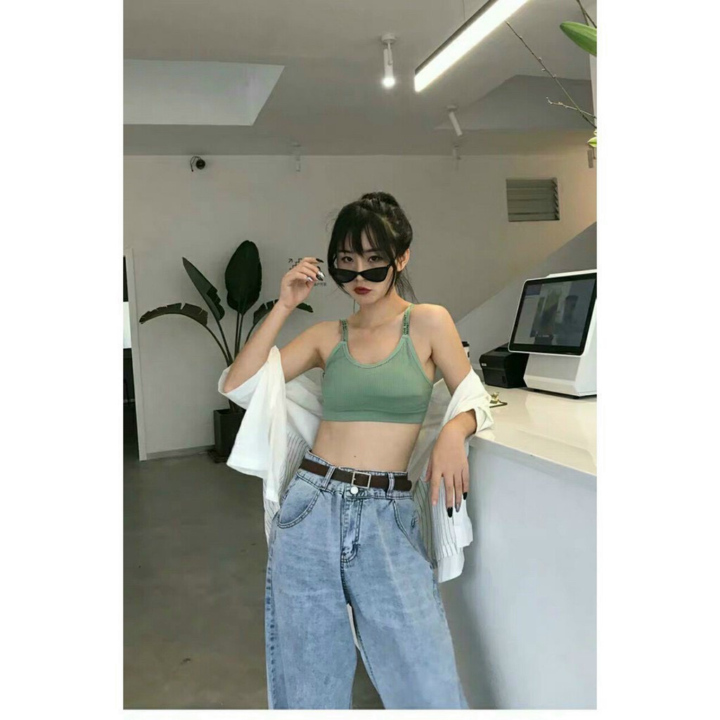 Áo Bra Nữ thiết kế 2 dây không gọng nâng ngực co giãn cao cấp mã Bra 1906