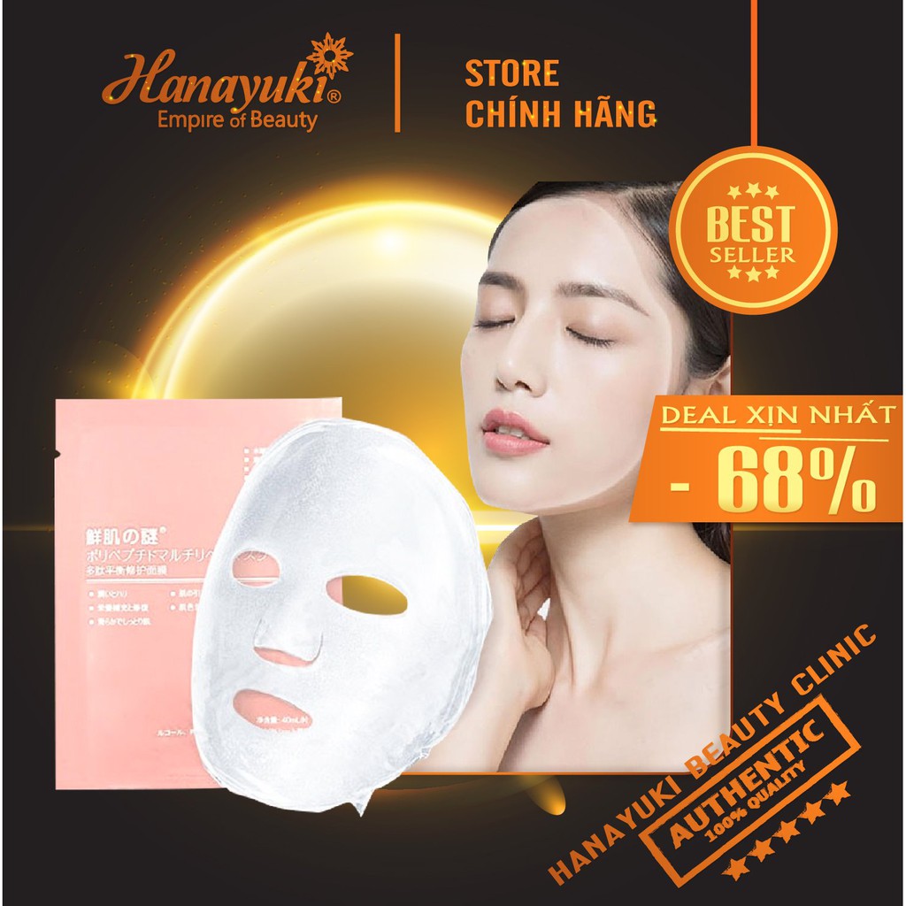 Sỉ- Mặt nạ nhau thai cừu cuống rốn tế bào gốc Nhật Bản Rwine Beauty dưỡng da, cung cấp độ ẩm, tái tạo - Hanayuki Asia