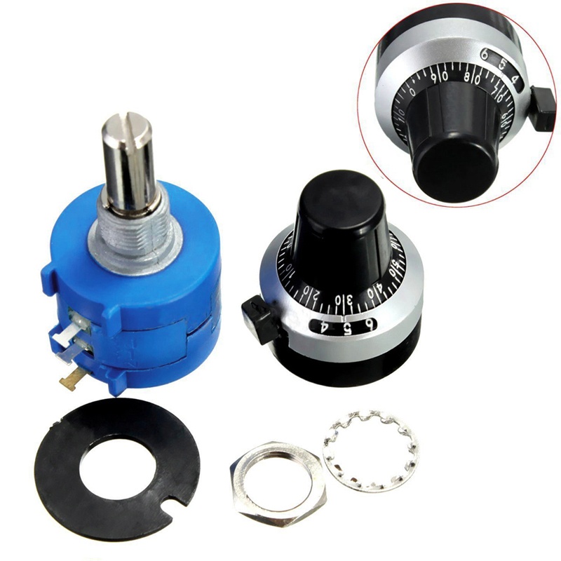 Chiết Áp LI 10K Ohm 3590S-2-103L Có 10 Nút Xoay
