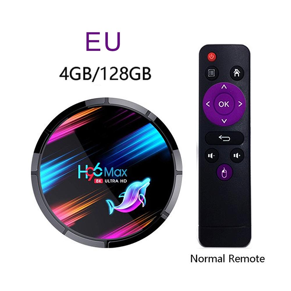 H96 MAX X3 Smart TV Box Amlogic S905X3 HD 8K 4 + 64GB2.4G & 5G Wifi BT Media Playe Andriod TV Set Top Box