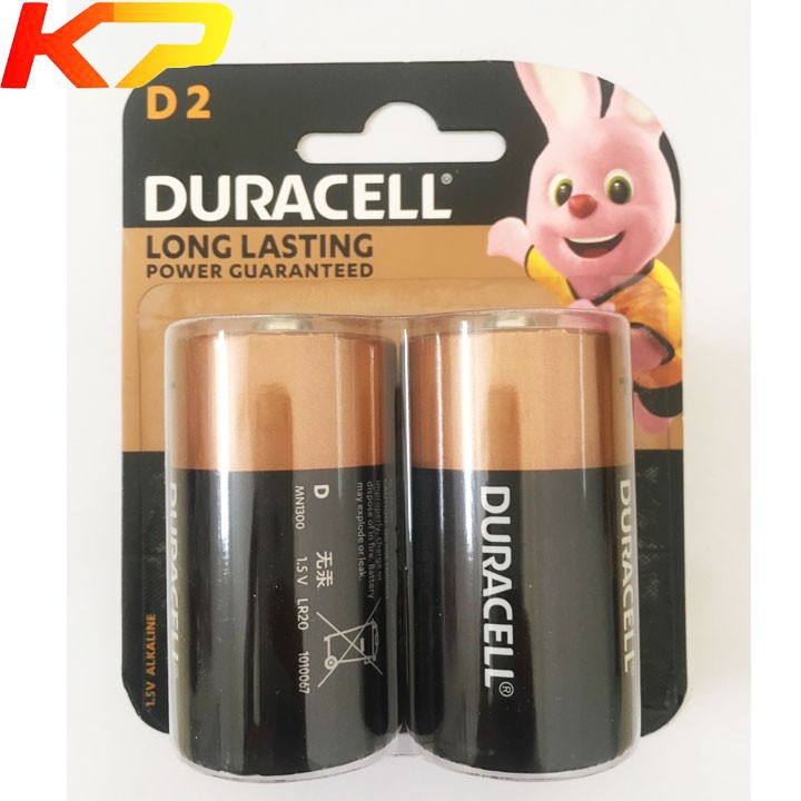 Pin đại D 1.5v Alkaline Duracell MN1300 LR20 D2 - Vỉ 2viên