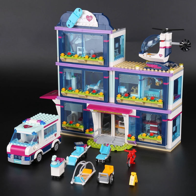 Bộ đồ chơi Lego Friends LEPIn lắp ráp hình bệnh viện Heartlake lego minecraft
