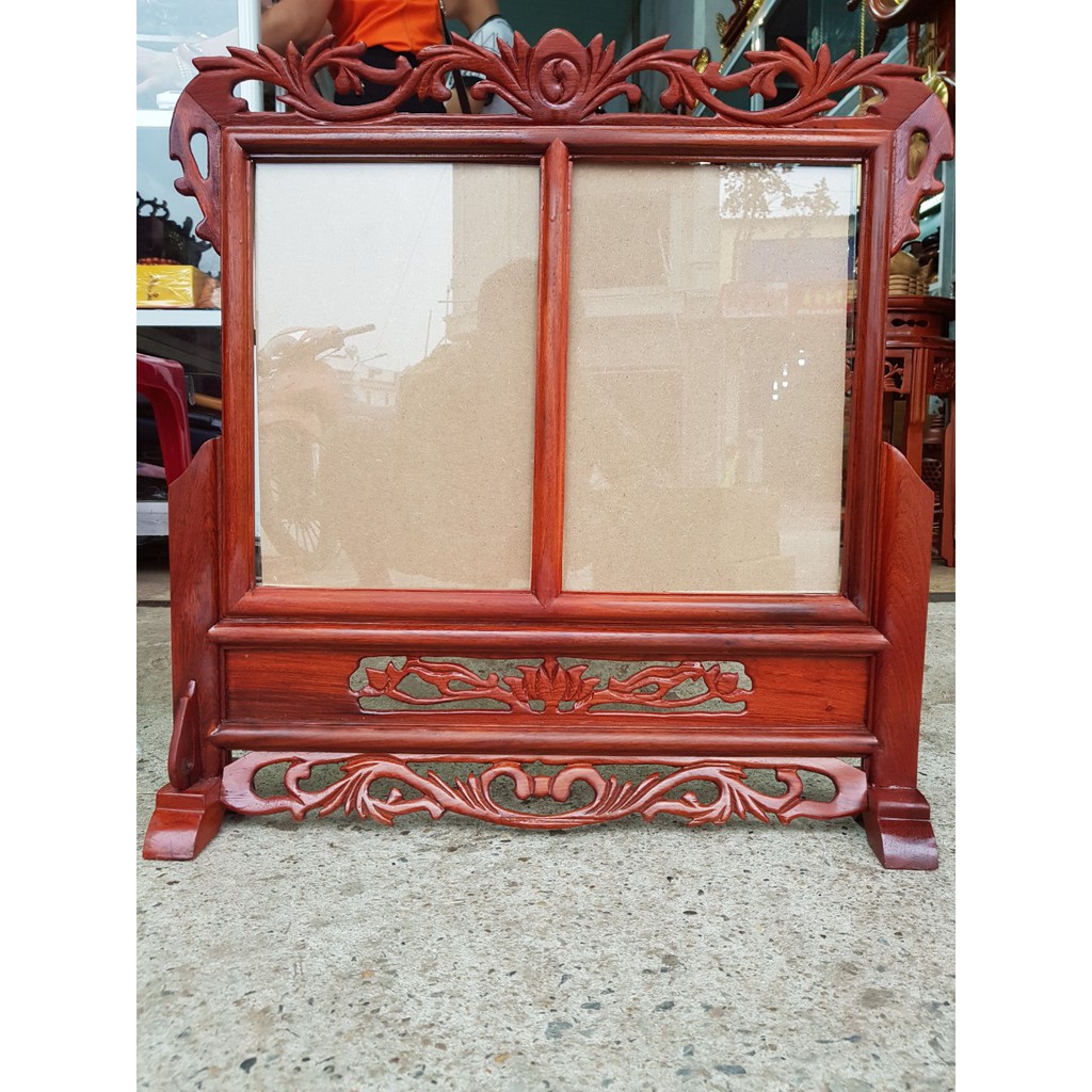 khung ảnh thờ-2 ảnh thờ-đồ thờ gỗ hương