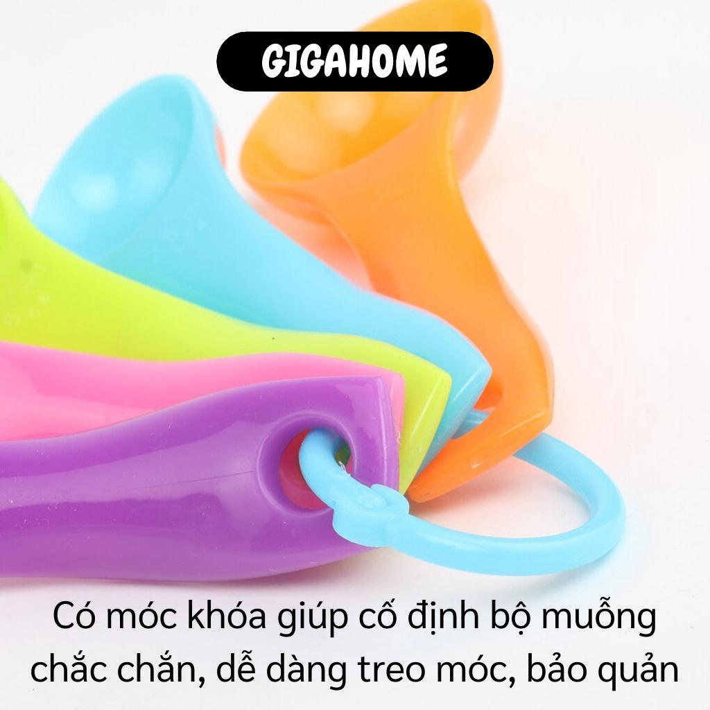 Muỗng Đo Lường GIGAHOME Bộ 5 Muỗng Thìa Đong Định Lượng Gia Vị, Làm Bánh Nhiều Kích Cỡ 9599