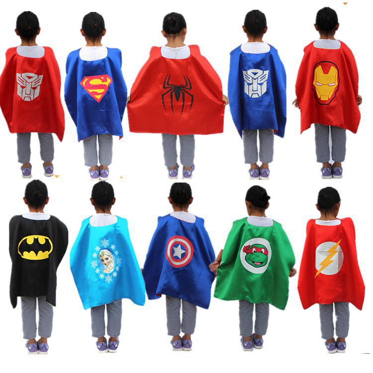 - Bộ Áo Choàng Siêu Nhân,Áo Choàng Siêu Anh Hùng Avengers Người nhện,Captain America,Người sắt,Batman
