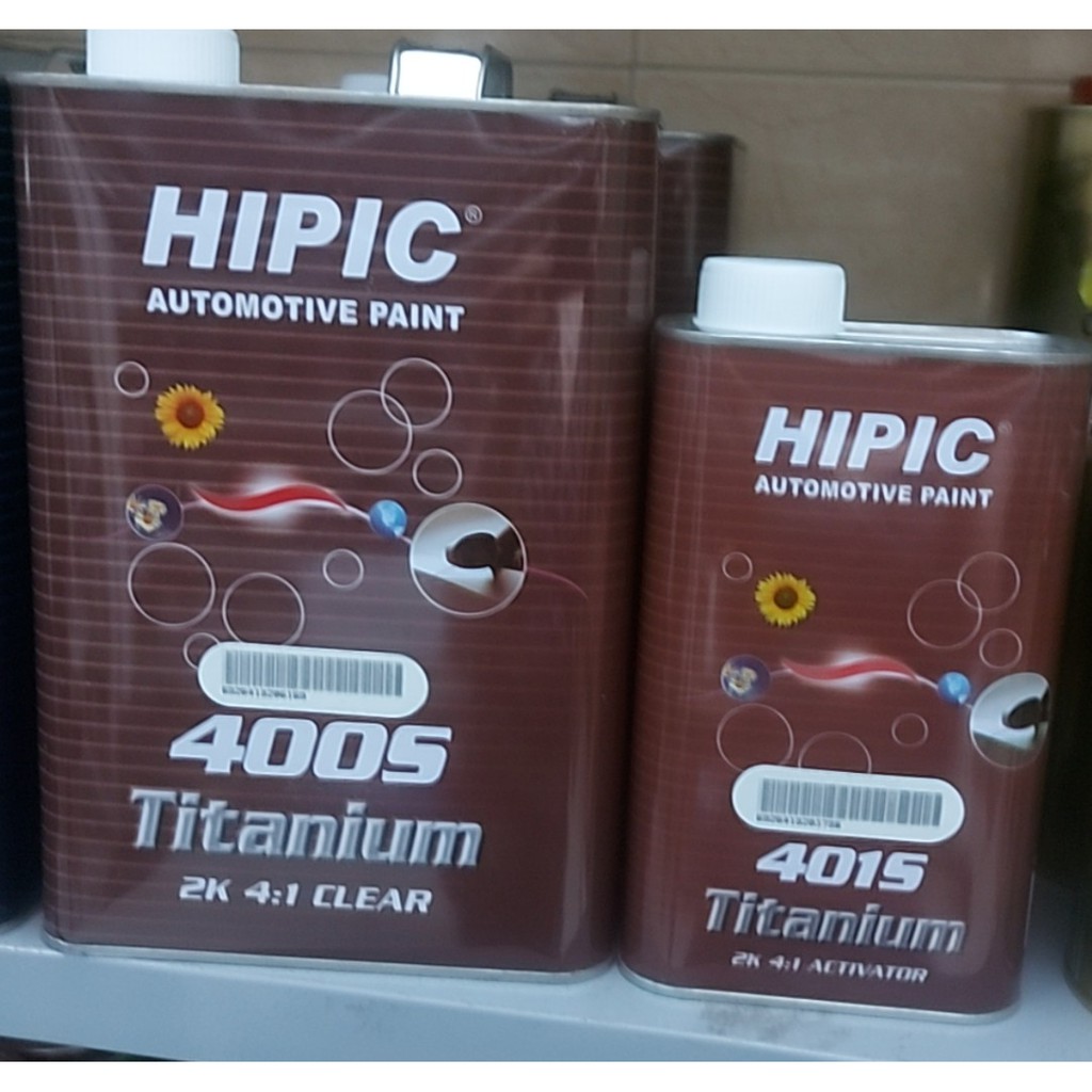 Sơn bóng 2K Hipic 400S Bóng 4 lít Cứng 1 lít