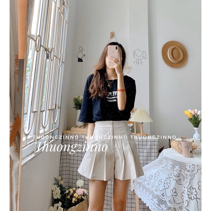 [Hàng chất lượng]Quần short Hàn Quốc thiết kế xếp li giả váy Quần đùi nhiều màu phong cách ulzzang | BigBuy360 - bigbuy360.vn